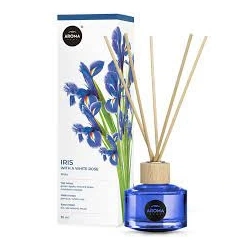 AROMA HOME Patyczki zapachowe - Irys z białą różą 50ml