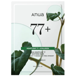 ANUA Heartleaf 77% Soothing Sheet Mask 25ml - nawilżająco–kojąca maska do twarzy