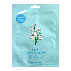 Baroness Maska w płachcie z ekstraktem z kwiatu lilii białej 21g