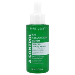 NINE LESS A-Control 10% Azelaic Acid Serum 30ml - serum do twarzy o działaniu rozjaśniającym