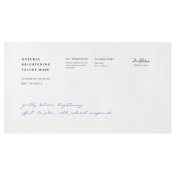 Dr.Althea - Natural Brightening Velvet Mask, 27 g - rozjaśniająca maska do twarzy w płachcie
