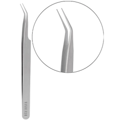 Nanolash Eyelash Tweezers Curved profesjonalna pęseta do przedłużania