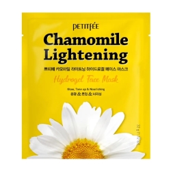 Petitfee - Chamomile Lightening Hydrogel Face Mask, 32g - rozświetlająca maska w płachcie