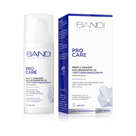 Bandi Pro Care Krem z kwasem hialuronowym 7D i peptydem miedziowym 50 ml