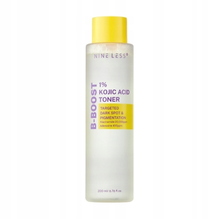 NINE LESS B-Boost 1% Kojic Acid Toner 200ml- rozjaśniający tonik do twarzy