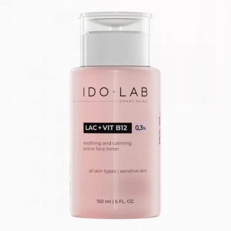 IDO LAB LAC+B12 łagodzący tonik dla cery wrażliwej 150ml