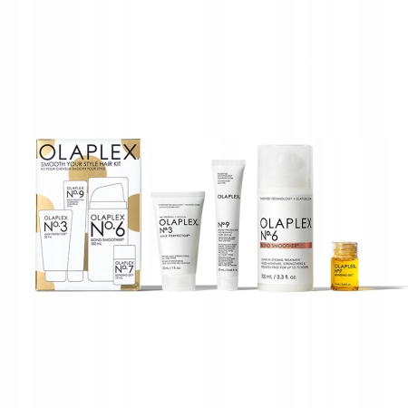 OLAPLEX SMOOTH KURACJA 30 + KREM WYGŁADZAJĄCY 100 + OLEJEK 7.7 + SERUM 20