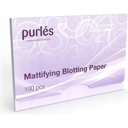 PURLES MATTIFYING BLOTTING PAPER BIBUŁKI MATUJĄCE DO SKÓRY TWARZY 100 SZTUK