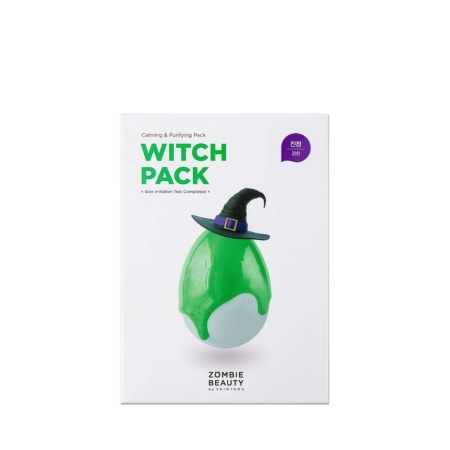 SKIN1004 Zombie BeautySKIN1004 Zombie Beauty-Witch Pack, Głęboko oczyszczająca maska z zieloną herbatą, 16 szt. x 4 gZom