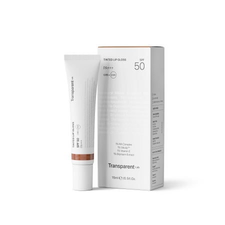 Transparent Lab Lip Gloss SPF50 TERRACOTTA Soczysty Błyszczyk Do Ust 15ml