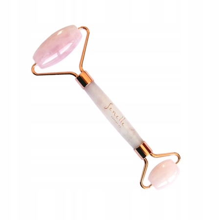 Senelle Masażer do twarzy z kwarcu różowego