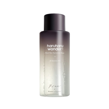 Haruharu WONDER Black Rice Hyaluronic Toner Free of Alcohol & Fragrance, Bezzapachowy tonik do twarzy z ekstraktem z cza