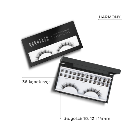 Nanolash HARMONY Sztuczne rzęsy w kępkach do samodzielnego przedłużania