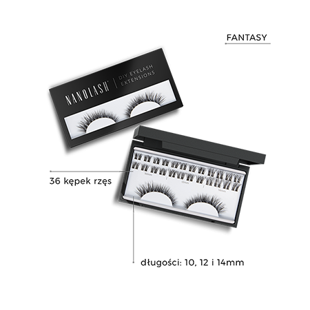 Nanolash FANTASY Sztuczne rzęsy w kępkach do samodzielnego przedłużania