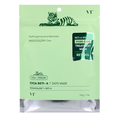 VT COSMETICS - Cica Reti-A 7 Days Mask - Zestaw masek z retinolem