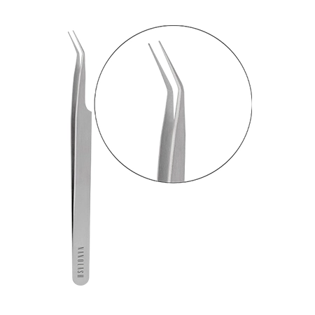 Nanolash Eyelash Tweezers Curved profesjonalna pęseta do przedłużania