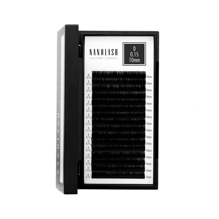 Nanolash Sztuczne rzęsy do przedłużania 0.07 skręt C 10mm 16 pasków