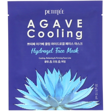 PETITFEE Agave Cooling Hydrożelowa maska ​​do twarzy 32 gr