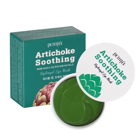 Petitfee - Artichoke Soothing Hydrogel Eye Mask, 60 szt