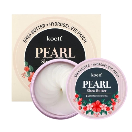 Petitfee - Koelf Pearl & Shea Butter Hydrogel Eye Patch, 60szt. - hydrożelowe płatki pod oczy