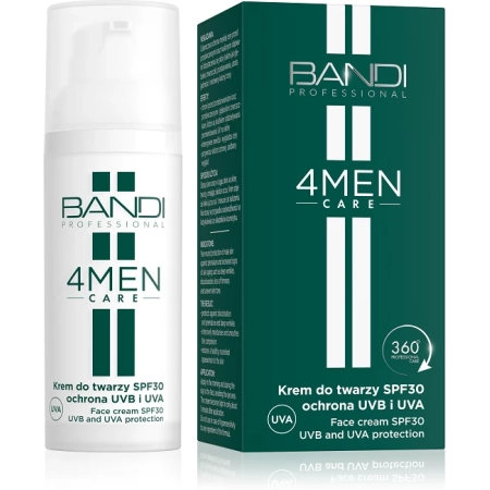 Bandi 4MEN Care 30 SPF Krem ochrona UV do twarzy dzień i noc 50 ml