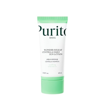 PURITO SEOUL Wonder Releaf Centella Daily Sun Lotion SPF 50+ PA++++, Ultralekki krem przeciwsłoneczny SPF50+ PA++++, 60