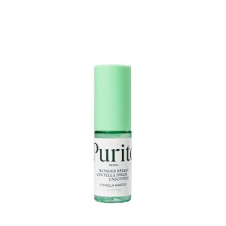 PURITO SEOUL Wonder Releaf Centella Serum Unscented, Bezzapachowe serum z ekstraktem z wąkroty azjatyckiej, 15ml