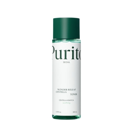 PURITO SEOUL Wonder Releaf Centella Toner, Łagodzący toner z ekstraktem z wąkroty azjatyckiej, 200 ml