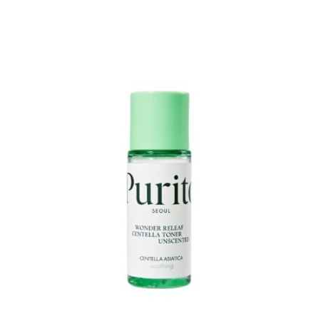 PURITO SEOUL Wonder Releaf Centella Toner Unscented, Bezzapachowy toner z ekstraktem z wąkroty azjatyckiej, 30 ml