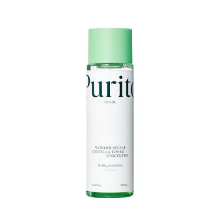 PURITO SEOUL Wonder Releaf Centella Toner Unscented, Bezzapachowy toner z ekstraktem z wąkroty azjatyckiej, 200 ml