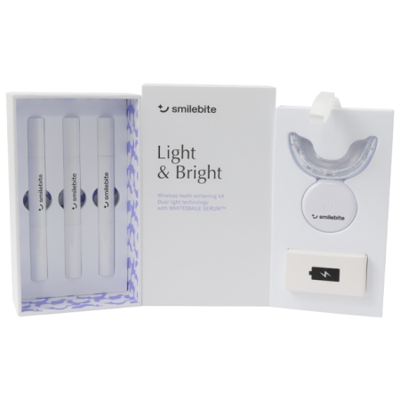 Smilebite Urządzenie do wybielania zębów z nakładką LED żelem wybielającym