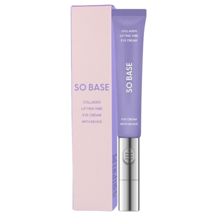 SO BASE - Collagen Lifting Vibe Eye Cream with Device, 15ml - liftingujący krem pod oczy z aplikatorem wibrującym