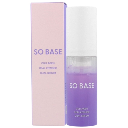 SO BASE - Collagen Reall Powdwe Dual Serum, 30.6g - intensywnie ujędrniające dwufazowe serum z kolagenem